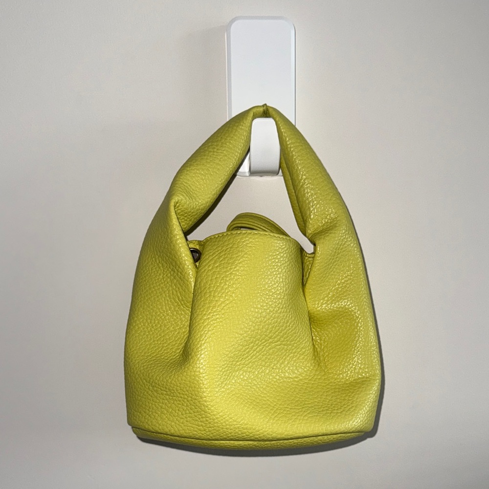Lime Green Textured Women's Bag